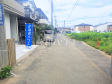 接道状況および現場風景　【志木市中宗岡５丁目】