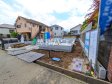 1号棟　外観　【八王子市富士見町】
ここに住む方を想像して、着々と建築しております！　