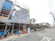 2号棟　接道状況および現場風景　【福岡市西区福重５丁目】