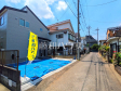 接道状況および現場風景　【昭島市中神町】
