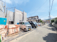 2号棟　接道状況および現場風景　【福岡市南区大平寺２丁目】