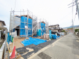 1号棟　接道状況および現場風景　【福岡市南区大平寺２丁目】