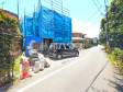 接道状況および現場風景　【小平市小川西町３丁目】
完成前ですがご見学できます。通常ではなかなか見ることのできない建物構造も、建築中だからこそご覧になれます。　
