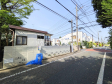 接道状況および現場風景　【練馬区大泉学園町７丁目】
一戸建ての多いエリアのため、静かで落ち着いた雰囲気の街並みです。　