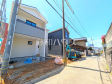 接道状況および現場風景　【福岡市中央区笹丘１丁目】