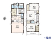 1号棟　間取図　【富士見市山室２丁目】