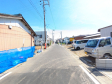 接道状況および現場風景　【岩倉市八剱町郷】