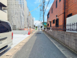 接道状況および現場風景　【福岡市西区横浜１丁目】