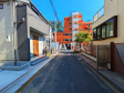 接道状況および現場風景　【世田谷区北烏山９丁目】
