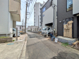 接道状況および現場風景　【朝霞市仲町１丁目】