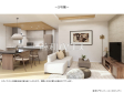 建物プラン例（パース・内観）　【西東京市泉町２丁目】　[参考プラン] 建物価格：1,600万円（税込）　建物面積：87.35m&sup2;