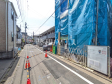 接道状況および現場風景　【立川市高松町２丁目】