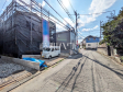 接道状況および現場風景　【武蔵村山市残堀４丁目】