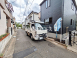 接道状況および現場風景　【新座市石神４丁目】