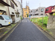 接道状況および現場風景 【世田谷区北烏山7丁目】 接道状況および現場風景 【世田谷区北烏山7丁目】