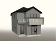 9号地　建物プラン例（パース・外観）　【東村山市美住町２丁目】　[参考プラン] 建物価格：2,174万円（税込）　建物面積：87.36m&sup2;