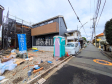 接道状況および現場風景　【三鷹市野崎１丁目】