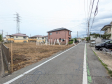 接道状況および現場風景　【所沢市大字上安松】