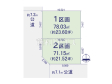 全体区画図　【名古屋市北区金城２丁目】