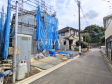 接道状況および現場風景　【三鷹市新川４丁目】