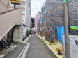接道状況および現場風景　【杉並区下高井戸１丁目】