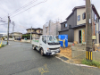 接道状況および現場風景　【福岡市南区老司３丁目】
