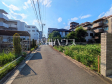 接道状況および現場風景　【調布市国領町２丁目】