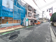 接道状況および現場風景　【富士見市鶴瀬東２丁目】