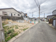 2号地　接道状況および現場風景　【福岡市南区皿山３丁目】