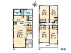 新座市新堀1丁目　全2棟／１号棟　新築分譲住宅物件画像