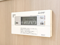 浴室給湯リモコン　【富士見市東みずほ台３丁目】追焚き機能付きなので、生活時間の違う家族に便利です。