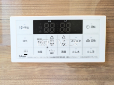給湯機追焚機能付で時間差入浴もOK
