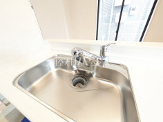 浄水器いつでもおいしいお水が飲める浄水器一体型水栓も完備