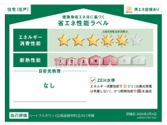 <span>【C号棟&nbsp;&nbsp;省エネ性能ラベル】</span><span>※販売住戸が複数の場合、本ラベルは特定の住戸の性能を示すものであり、全ての住戸の性能を示すものではありません。</span>