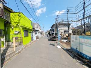 接道状況および現場風景