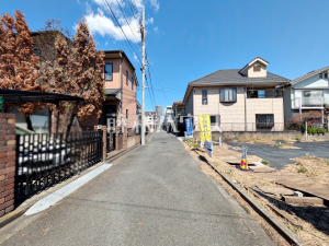 接道状況および現場風景