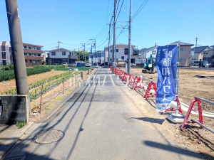 接道状況および現場風景