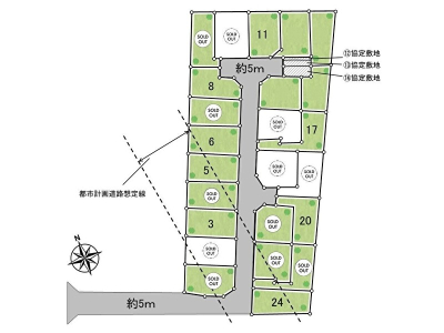 【 西東京市芝久保町5丁目　全24区画　建築条件付売地】のイメージ1