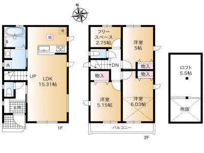 【練馬区南大泉5丁目 全1棟 新築分譲住宅】のイメージ2