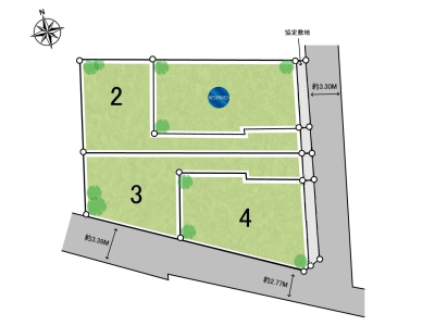 【調布市染地1丁目 全4区画 建築条件付売地】のイメージ2