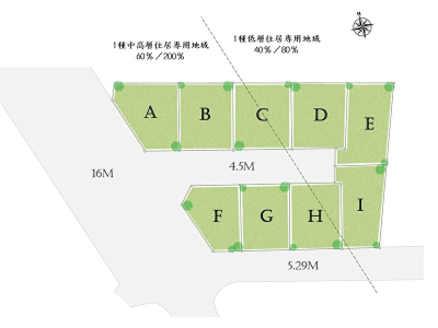 【府中市日新町　全９区画　建築条件付売地】のイメージ1