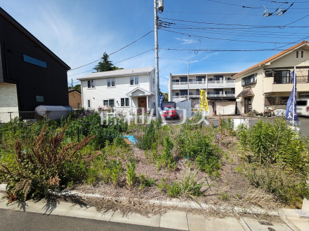 ≪1号地　現地写真≫ 参考プランをご用意いたしました。もちろんフリープランで建築可能！　【府中市四谷６丁目】／撮影日2025/06/06