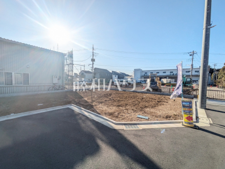 4号地　接道状況および現場風景　【府中市四谷６丁目】／撮影日2025/01/31