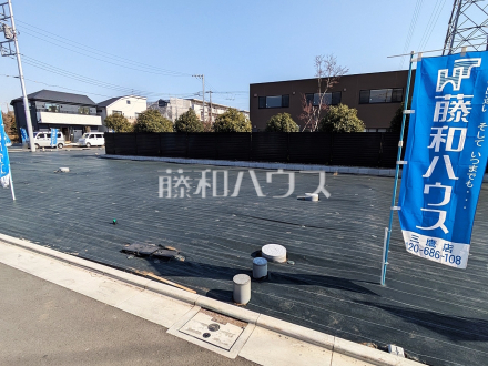 12号地　現地写真　【三鷹市上連雀６丁目】理想の暮らしを実現する為にはどんな間取りが良いか。希望を叶える為に参考プランをご用意しておりますので、是非お役立て下さい。／撮影日2025/02/01