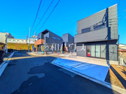接道状況および現場風景　【立川市柴崎町５丁目】／撮影日2024/12/17