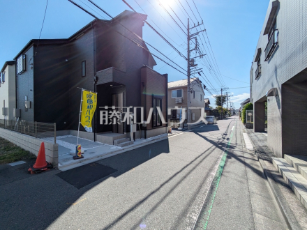 接道状況および現場風景　【小平市天神町４丁目】／撮影日2024/10/14