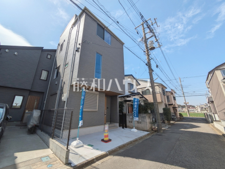 接道状況および現場風景　【新座市北野２丁目】／撮影日2025/02/28
