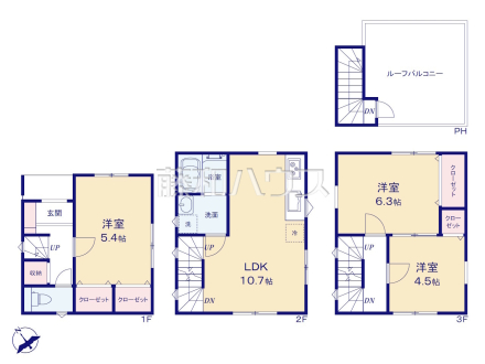 間取図　【新座市北野２丁目】 見学はしたいけど、なかなか時間が取れない・・・そんな方に出勤前や仕事終わりにマイホームを見学できるサポートをいたします。 