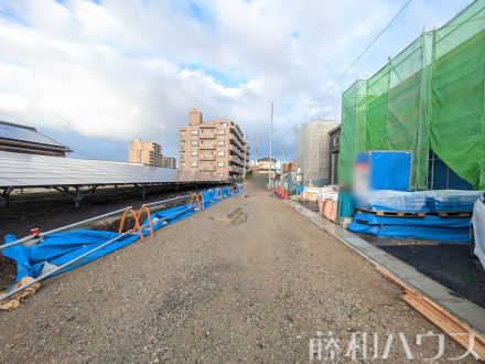 接道状況および現場風景　【春日井市宮町】／撮影日2025/05/02
