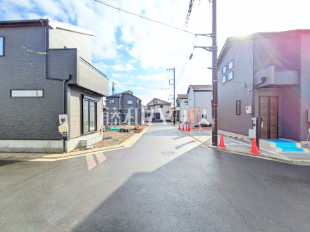 接道状況および現場風景　【昭島市拝島町５丁目】／撮影日2025/01/07